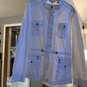 LlBean white spring jacket